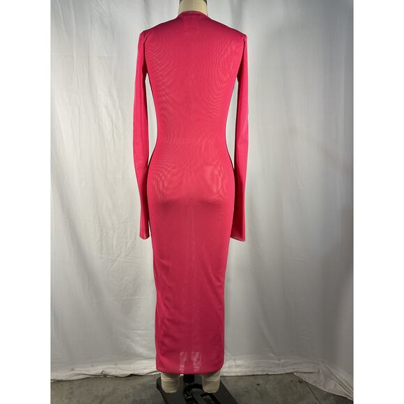 The Andamane 'Ivy' Pink Midi Dress Size XS - Picture 3 of 6